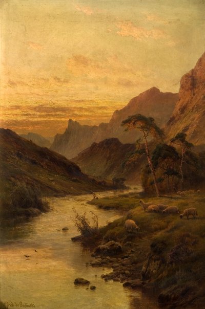 Fluss Foyers bei Abertarff von Alfred de Breanski